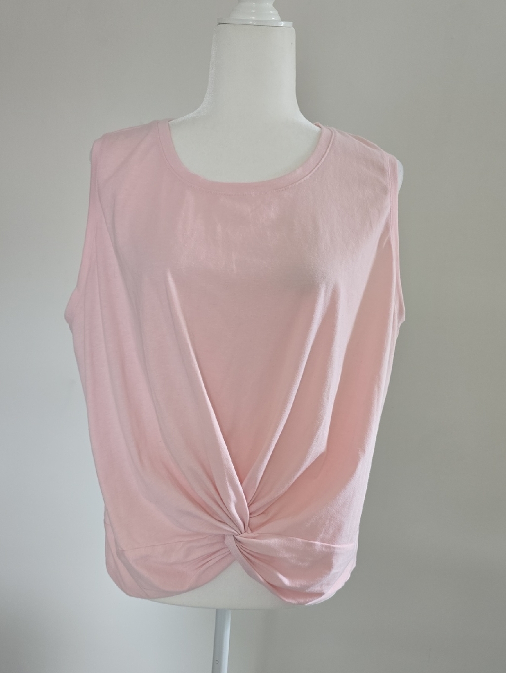 Eddie Bauer Light Pink Twist-Front Tank Top Women's XL
